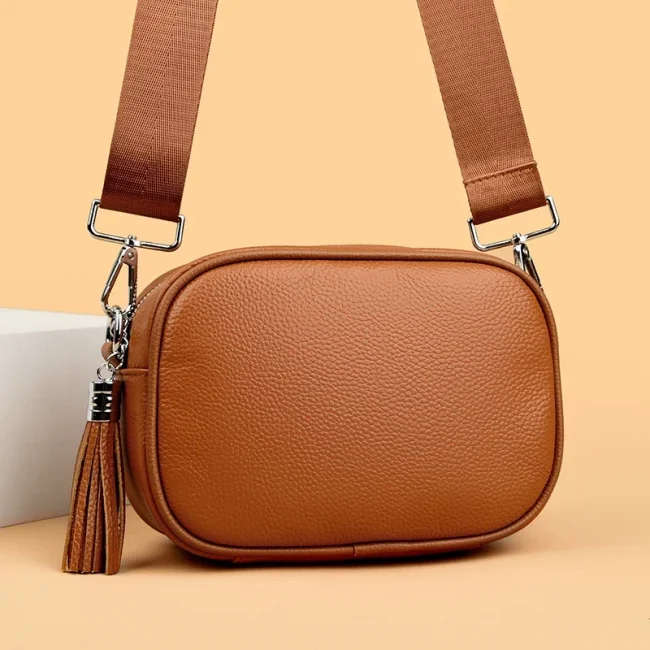 High Quality Cow Leather Ladies Handbags Women Genuine Leather Shoulder Crossbody Sac Fashion Luxury Female Messenger Tote Bags 2