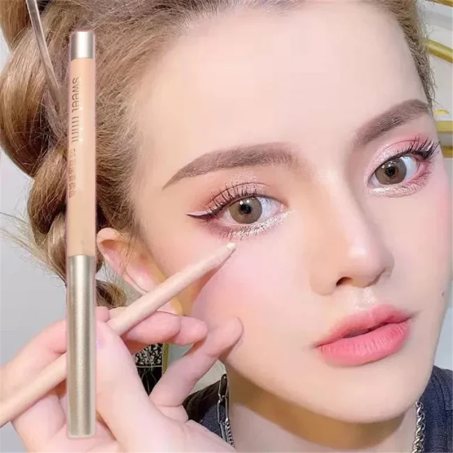 Sweet Mint Lying Silkworm Pencil Galaxy Glitter Eyeshadow Pen Long-lasting Waterproof Shiny Eyeliner Outline Pen Stick Makeup 3