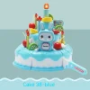 38pcs blue