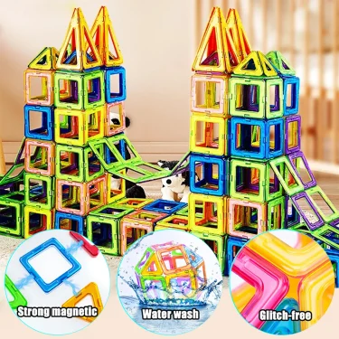 Magnetic Building Blocks Big Size and Mini Size DIY Magnets Toys for Kids Designer Construction Set Gifts for Children Toys 3