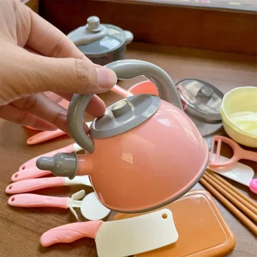 Boys Girls Creative Kitchen Toys Set Simulated Kitchen Toy for Children's Pretend Play Kids Cooking Utensils Playset Gifts 4