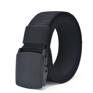 Classic Men Women Belts Military Nylon Adjustable Belt Outdoor Travel Tactical Waist Belt with Plastic Buckle for Pants 1