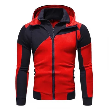 Men Hooded Fleece Zip Hoodie Men Thick Solid Color Sweatshirt Mens Casual Hoodies Sportswear Hooded Sweatshirts 3