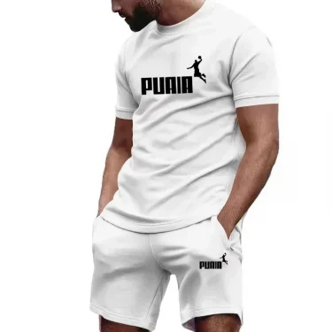 Summer Men's Sets Fashion Tracksuit Men Short Sleeve T Shirts+Sport Shorts Suit Men Casual Men Clothing Mens Joggers Sets S-4XL 3