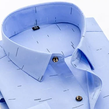 New men's shirt long sleeve spring and summer thin business casual wear fashion breathable slim print high quality plaid 5
