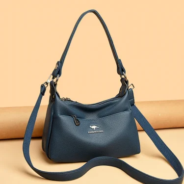 High Quality Soft Genuine Leather Messenger Bag Women Cow Leather Handbag Luxury Satchel Female Shoulder Crossbody Sac Lady Tote 4