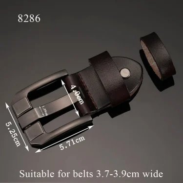 New Men's Belts Head Buckle Leather Craft Waistband Buckels Accessories Fashion Replacement Pin Belt Head Accessories Handmade 2