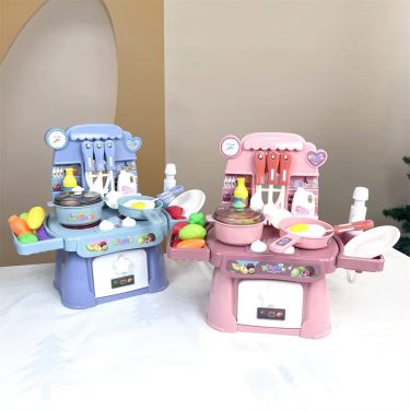 Simulated Kitchen Toys Kitchenware Lighting and Sounds Cooking Game Set Children Fun Educational Toy Educational Toy
