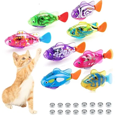 Baby Shower Luminous Induction Electric Fish Playing in Water Toy, Simulated Electronic Fish for Luminous Swimming 1