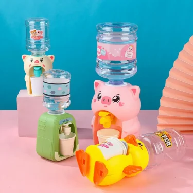 Children's Mini Fun Water Dispenser Electric Acousto-optic Simulation House Drinking Machine Baby Kitchen Toy Children Gift 2