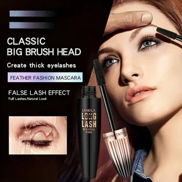 Waterproof 4D Mascara Thick Long Smudge-proof Plump Encrypted Long-lasting Curling Large Eye Makeup, Makeup Tools 3