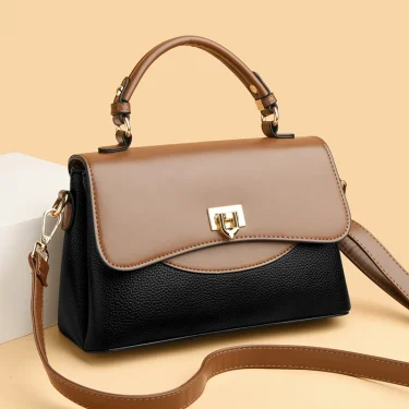 Luxury Large Capacity Multilayer Shoulder Messenger Bag High Quality Leather Handbag Women Designer Crossbody Sac Female Tote 2