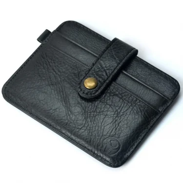 Men Genuine Leather Slim Wallet Male Small Purse Mini Money Bag Walet Thin Portomonee carteras Man's Wallet Card Holder 2