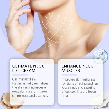 Neck Lift Cream Eliminate Neck Fine Lines Deeply Moisturizing Hydrate Firming Tightening Rejuvenation Nourishing Neck Care Cream 4