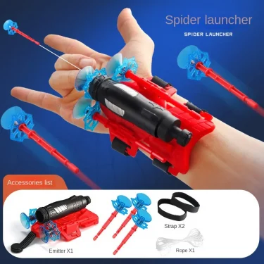 New for Spiderman Action Figure Anime Characters Children Toys Role Play Glove Launcher Set Wrist Toy Set Figures Hobbies 6