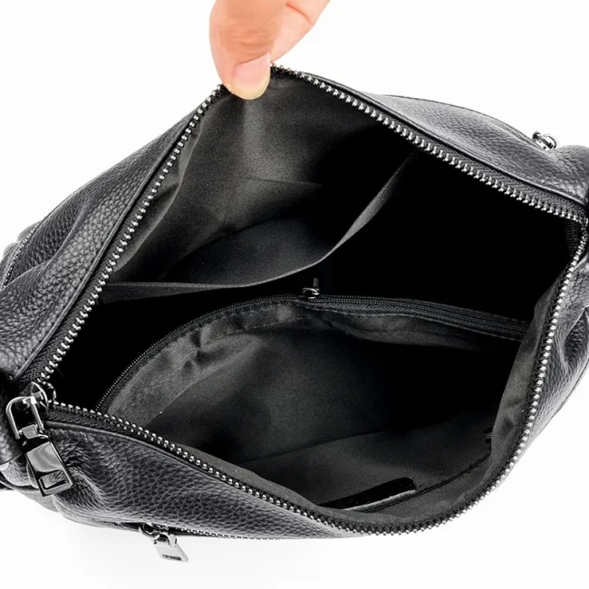 Luxury Designer Soft Genuine Leather Shoulder Crossbody Bag For Women Cow Leather Handbag High Quality Female Messenger Bag 5