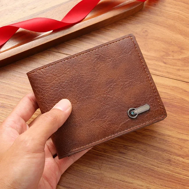Men's Wallet New Luxury Business Wallets PU Leather Ultrathin Fashion ID Card Holders Paper Money Bag Men Carteira 1