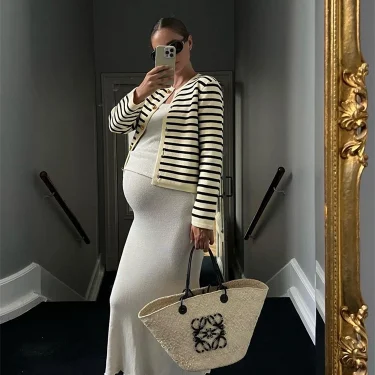 Tossy Striped Knit 2 Piece-Set Shorts Women Fashion Zebra Printed Cardigan And High Waist Patchwork Shorts Sets Knitwear Outfits 4