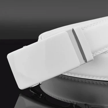 Men Designer Belts High Quality White Luxury Brand Belt Automatic Buckl Cowskin Casual Business Waist Strap Ceinture Homme 2