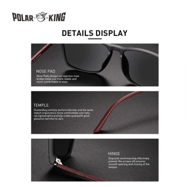 Polarking New Luxury Polarized Sunglasses Men's Driving Shades Male Sun Glasses Vintage Travel Fishing Classic Sun Glasses 400 4