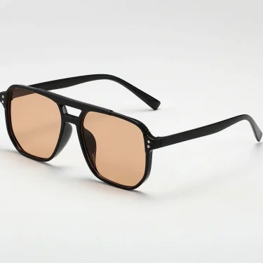 Vintage Men Women Big Sunglasses Men Square Shades Brand Designer Unisex Sun Glasses Black Lense Male Female Sunglasses UV400 5