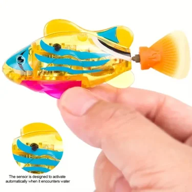 Baby Shower Luminous Induction Electric Fish Playing in Water Toy, Simulated Electronic Fish for Luminous Swimming 5