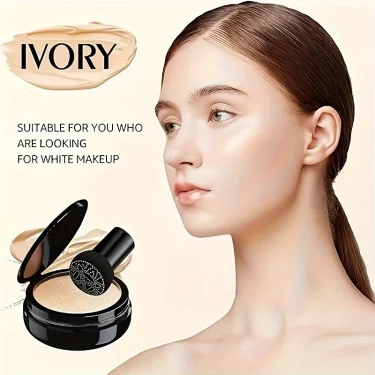 CC Cream Foundation Moisturizing Concealer Waterproof Oil, Mushroom Head Air Cushion, Long-Lasting Nude Makeup 2