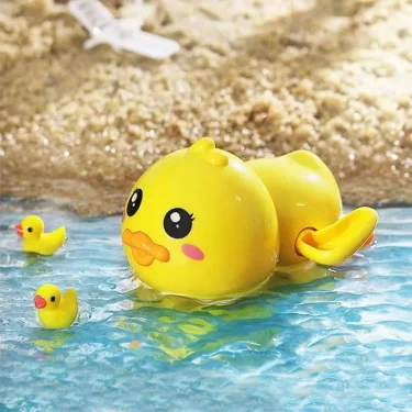 Bath Toy Cute Animal Clockwork Bathtub Swimming Pool Toy Floating Wind Up Swimming Duck Pool Toys For Preschool Toddler 4