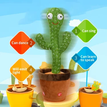 Intelligent Cactus Interactive Learning and Musical Toy for Kids to Dance Record and Speak with Fun 3