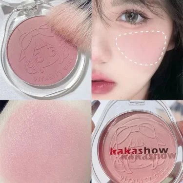 Dual Gradient Blush Highlights Natural Nude Makeup Brightening Cheek Purple Blue Female Niche Brand 2024 New 1