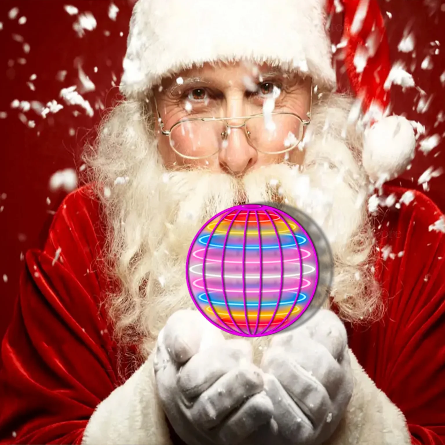 Flying Ball Boomerang Drone Flyorb Magic With LED Lights Gift Hover Ball Fly Nova Orb Flying Spinner Fidget Children Family Toys 2