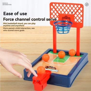 Mini Table Basketball Game Stand Two-person Finger Ejection Shooting Machine CHILDREN'S Interactive Educational Toy 2