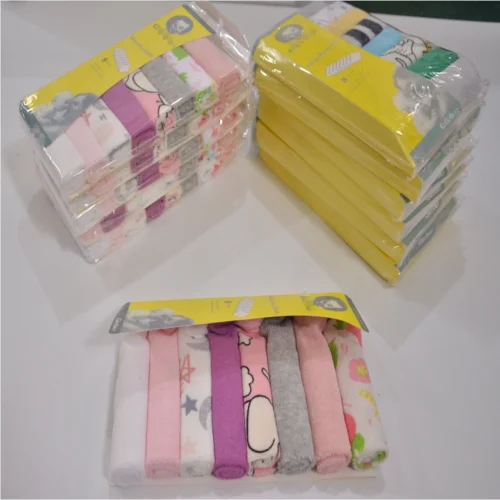 8pcs/pack Newborn Baby Face Towel Baby Wash Cloth Infant Toddler Soft Bath Square Handkerchief Baby Wipe Mouth Washcloth 1