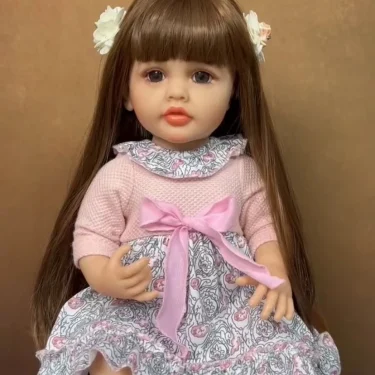 Lifelike Reborn Dolls Realistic Full Silicone Baby Bebe Vinyl 50CM Newborn Girl Doll Princess Toddler Toy Gift 6