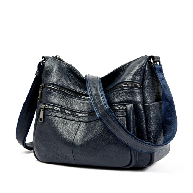Luxury Designer Soft Genuine Leather Shoulder Crossbody Bag For Women Cow Leather Handbag High Quality Female Messenger Bag 3