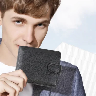 High Capacity Men's Hasp Leather Wallet Multiple Card Slots ID Credit Card Holder Coin Vintage Wallet Fashion Business Wallet 2