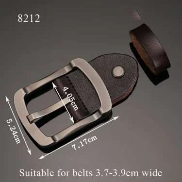 New Men's Belts Head Buckle Leather Craft Waistband Buckels Accessories Fashion Replacement Pin Belt Head Accessories Handmade 6