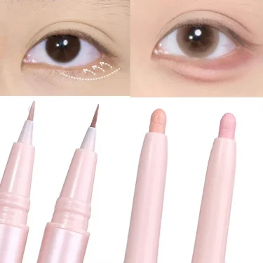 Mulitfuntional Double Ended Lying Silkworm Pencil Highlighter Makeup Pen Nude Liquid Contour Liner Eye Brightener Make Up Stick 1