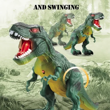 Dinosaur Toys for Kids 3+, Electric Audiovisual Dinosaur Model Electronic Walking Robot Dinosaur Toy Not Include Battery 2