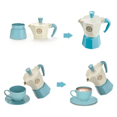 4/11PCS retend Play Simulation Coffee Set Tableware Play House/Outdoor Kitchen DIY Afternoon Tea Game Toy For Children Kids Gift 5
