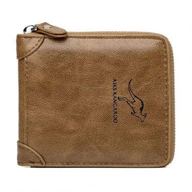 Leather Men’s Wallet Luxury Mens Purse Male Zipper Card Holders with Coin Pocket Rfid Wallets Gifts for Men Money Bag 5