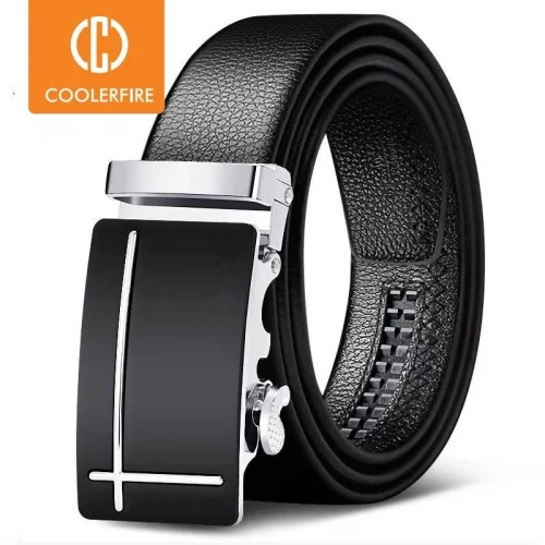 Men Belts Automatic Buckle Belt Genune Leather High Quality Belts For Men Leather Strap Casual Buises for Jeans 1