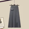 Gray skirt