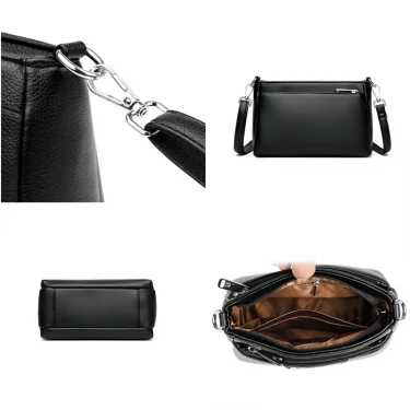 High Quality Leather Handbag Women Shoulder Messenger Bag Brand Designer Female Tote bag Ladies Crossbody Purse Luxury Sac 6