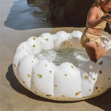 Petal Inflatable Baby Pool 90x25cm, Bath Pool to Enjoy Splashing 5