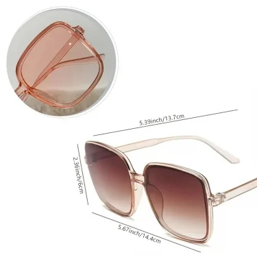 Sunglasses Women Fashion Gradient Glasses Square Large Frame Cycling Glasses Outdoor Sun Glasses Oversized 2