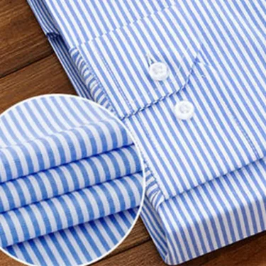 Men's long-sleeved shirt Spring summer business casual cotton non-ironing high quality breathable fashion stripe new 6