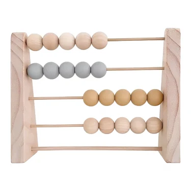 Wood Abacus Toy for Kids Room Desktop Decoration Baby Early Learning Math Educational Toy Natural Wood Nursery Decor 2
