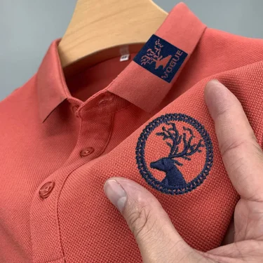 Men's Casual Fashion Polo Shirt Breathable and Comfortable Embroidered Top 3