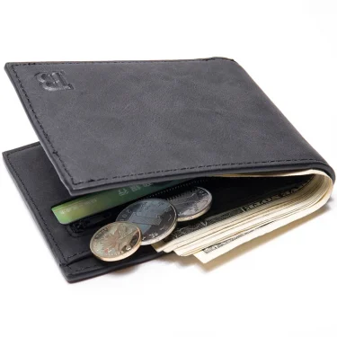 Wallet Men Leather Purse for Men Wallets with Zipper Card Holder Coin Pocket Male Money Bag Classic Monederos De Hombre 6